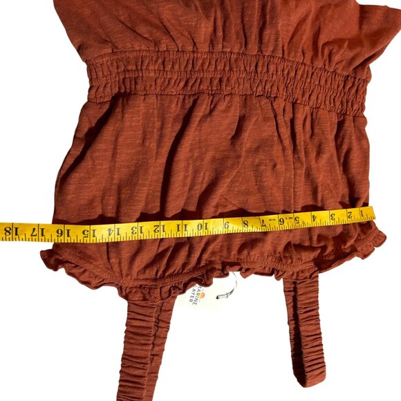 NWT Marine Layer Women’s Burnt Orange Tank Sm Boho Chic Cottagecore Summercore - Picture 11 of 14